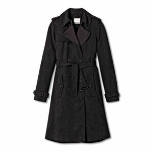 Altuzarra x Target • Black Snakeskin Pattern Trench Coat